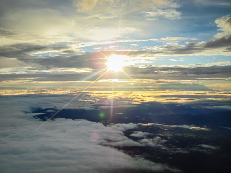 Sunrise from Mount Fuji
