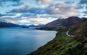 The road from Queenstown to Glenorchy